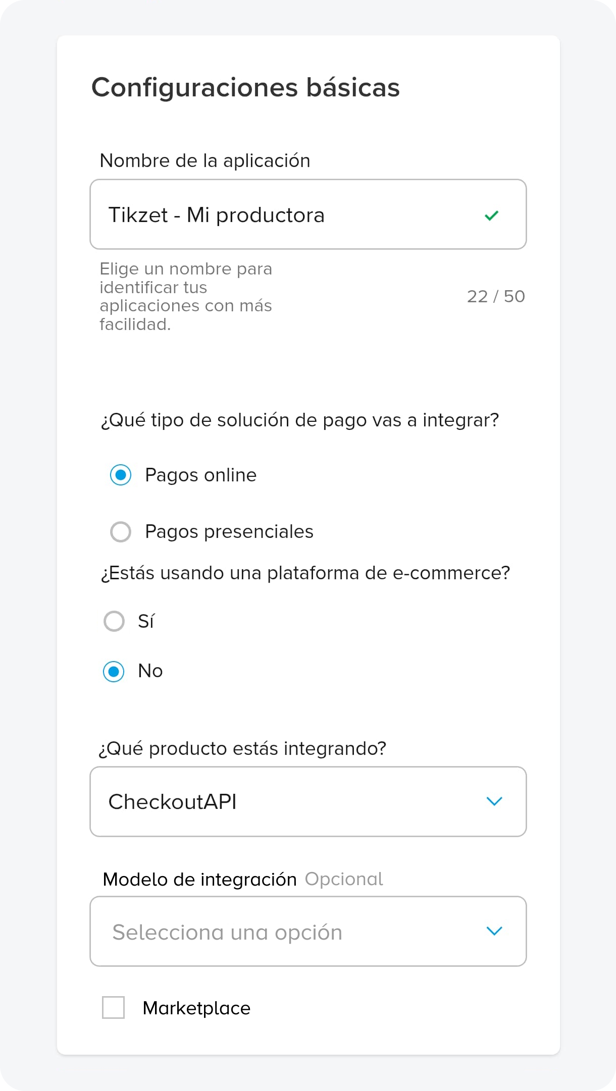 Mercado Pago Config Image