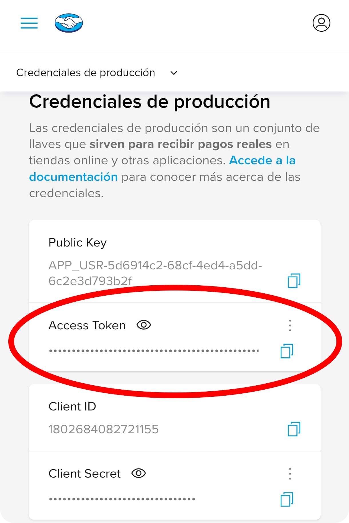 Mercado Pago Config Image